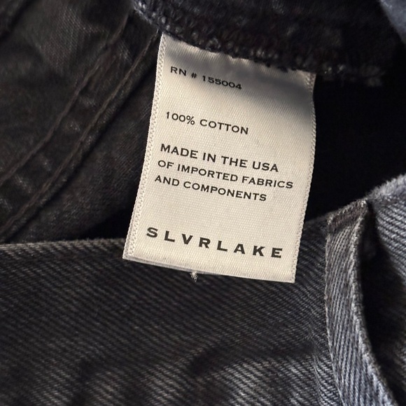 SLVRLAKE Charcoal Premium Denim Women’s Cargo Jeans Size 27 - Picture 10 of 12